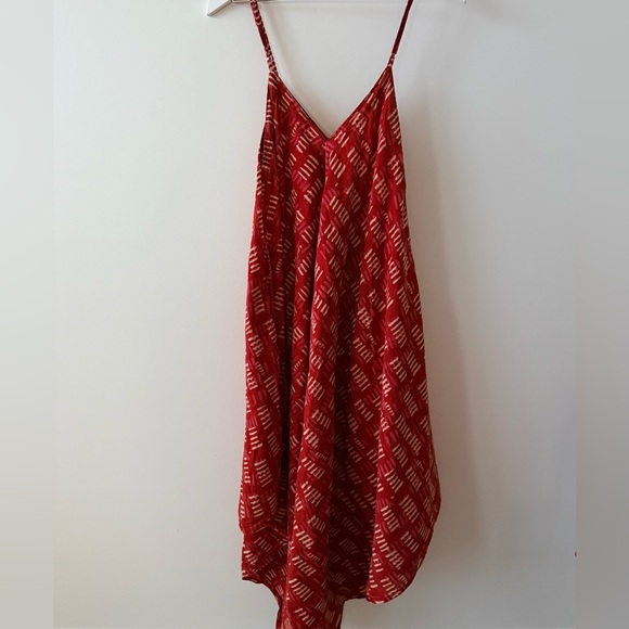 World Market Tie Back Spaghetti Strap Coverup with Pockets - Picture 2 of 8